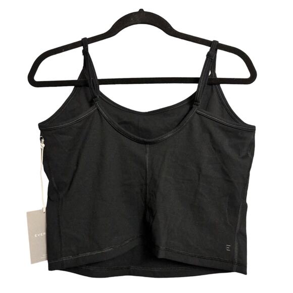 Everlane The Perform Cami Black Brami Scoop Neck Tank Top Adjustable L New - Picture 3 of 8